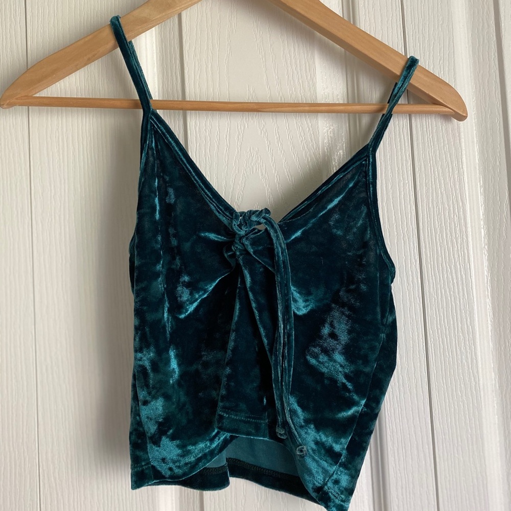 Believer spaghetti strap crop top